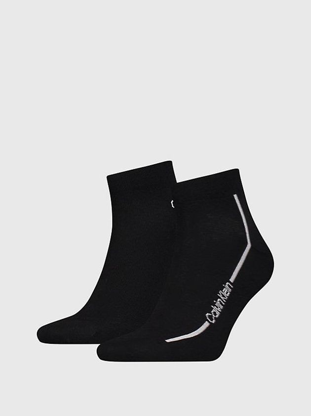 Calvin Klein USA 2 Pack Performance Ankle Mens Socks Black 5820396-YE